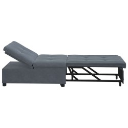 Canapé-Lit Gris foncé 194 x 67 x 82 cm Velours 633564633564