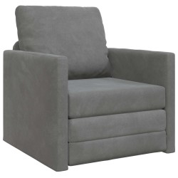 Canapé-Lit Gris foncé 74 x 77 x 81 cm Velours 633565633565