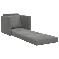 Canapé-Lit Gris foncé 74 x 77 x 81 cm Velours 633565633565