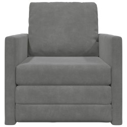 Canapé-Lit Gris foncé 74 x 77 x 81 cm Velours 633565633565
