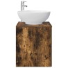 Vanité de lavabo mural Chêne fumé 49,5 x 44,5 x 66,5 cm 633566633566