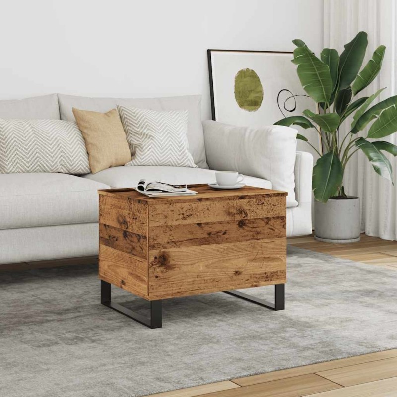 Table basse vieux bois 60x44,5x45 cm bois d'ingénierie 633567633567