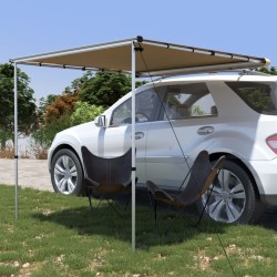 Auvent de camping-car et caravane 2,4x2x2,15 m Beige 633572633572