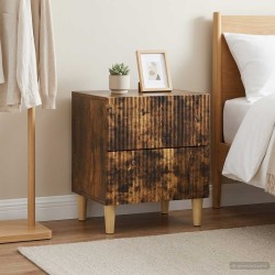 Cabinet de chevet 2 pcs Chêne fumé 43 x 34,5 x 48 cm 633573633573