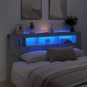 Tête de lit à LED gris béton 200x18,5x103,5cm bois d'ingénierie 633577633577