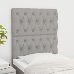 Tête de lit Gris clair 80x7x118/128 cm Tissu 633584633584