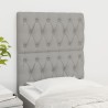 Tête de lit Gris clair 80x7x118/128 cm Tissu 633584633584