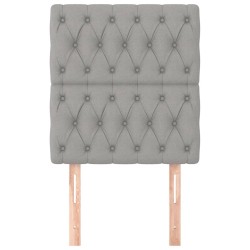 Tête de lit Gris clair 80x7x118/128 cm Tissu 633584633584