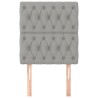 Tête de lit Gris clair 80x7x118/128 cm Tissu 633584633584