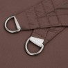 Voile d'ombrage marron 2x2x2 m 100% polyester Oxford 633586633586