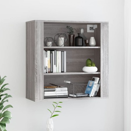 Armoire murale Sonoma gris 80x33x80 cm Bois d'ingénierie 633587633587