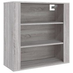 Armoire murale Sonoma gris 80x33x80 cm Bois d'ingénierie 633587633587