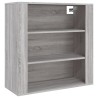 Armoire murale Sonoma gris 80x33x80 cm Bois d'ingénierie 633587633587