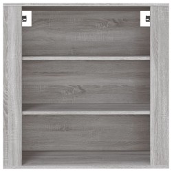 Armoire murale Sonoma gris 80x33x80 cm Bois d'ingénierie 633587633587