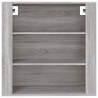 Armoire murale Sonoma gris 80x33x80 cm Bois d'ingénierie 633587633587