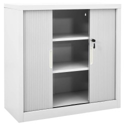 Armoire à portes coulissantes Gris 90x40x90 cm Acier 633588633588