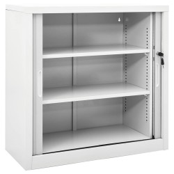 Armoire à portes coulissantes Gris 90x40x90 cm Acier 633588633588