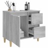Armoire de bain sonoma gris 65x33x60 cm bois d'ingénierie 633591633591