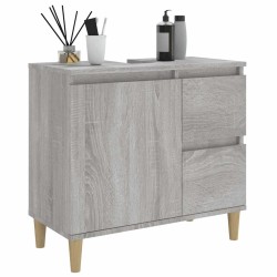 Armoire de bain sonoma gris 65x33x60 cm bois d'ingénierie 633591633591