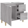 Armoire de bain sonoma gris 65x33x60 cm bois d'ingénierie 633591633591