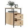 Table de chevet chêne sonoma 30x60x60 cm bois d'ingénierie 633596633596