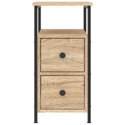 Table de chevet chêne sonoma 30x60x60 cm bois d'ingénierie 633596633596