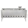 Foyer de camping 42 x 22 x 18 cm Acier inoxydable Argenté 633600633600