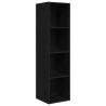 Ensemble meuble TV Montage mural Chêne noir 37 x 37 x 142,5 cm 633605633605