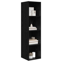 Ensemble meuble TV Montage mural Chêne noir 37 x 37 x 142,5 cm 633605633605