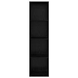 Ensemble meuble TV Montage mural Chêne noir 37 x 37 x 142,5 cm 633605633605