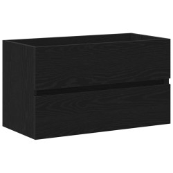 Meuble de Lavabo de Salle de Bain Chêne noir 80 x 38,5 x 45 cm 633606633606