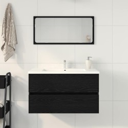 Meuble de Lavabo de Salle de Bain Chêne noir 80 x 38,5 x 45 cm 633606633606