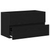 Meuble de Lavabo de Salle de Bain Chêne noir 80 x 38,5 x 45 cm 633606633606