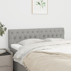 Têtes de lit Gris clair 160x7x78/88 cm Tissu 633609633609