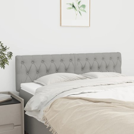 Têtes de lit Gris clair 160x7x78/88 cm Tissu 633609633609