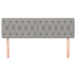 Têtes de lit Gris clair 160x7x78/88 cm Tissu 633609633609