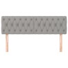 Têtes de lit Gris clair 160x7x78/88 cm Tissu 633609633609