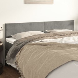 Têtes de lit Gris clair 180x5x78/88 cm Velours 633610633610