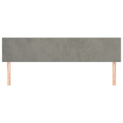 Têtes de lit Gris clair 180x5x78/88 cm Velours 633610633610
