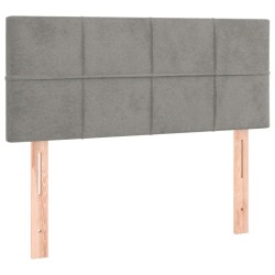 Tête de lit à LED Gris clair 90x5x78/88 cm Velours 633618633618