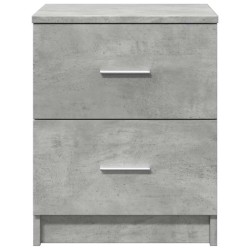 Table de chevet à 2 tiroirs Gris béton 40x36x50 cm 633619633619