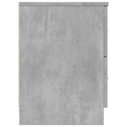 Table de chevet à 2 tiroirs Gris béton 40x36x50 cm 633619633619
