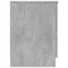 Table de chevet à 2 tiroirs Gris béton 40x36x50 cm 633619633619