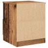 Table de chevet 2 pcs vieux bois 40x40x50 cm bois d’ingénierie 633621633621