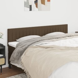 Têtes de lit Marron foncé 160 x 5 x 78/88 cm Tissu 633625633625