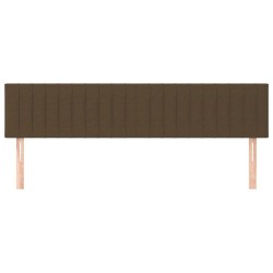 Têtes de lit Marron foncé 160 x 5 x 78/88 cm Tissu 633625633625