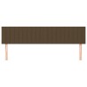 Têtes de lit Marron foncé 160 x 5 x 78/88 cm Tissu 633625633625