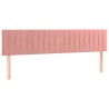 Têtes de lit Rose 200x5x78/88 cm Velours 633626633626