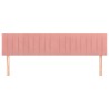 Têtes de lit Rose 200x5x78/88 cm Velours 633626633626