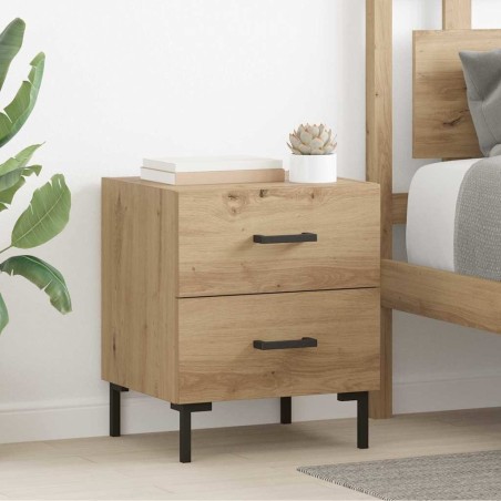 Cabinet de chevet 2 pc Chêne artisanal 40 x 35 x 47,5 cm 633628633628